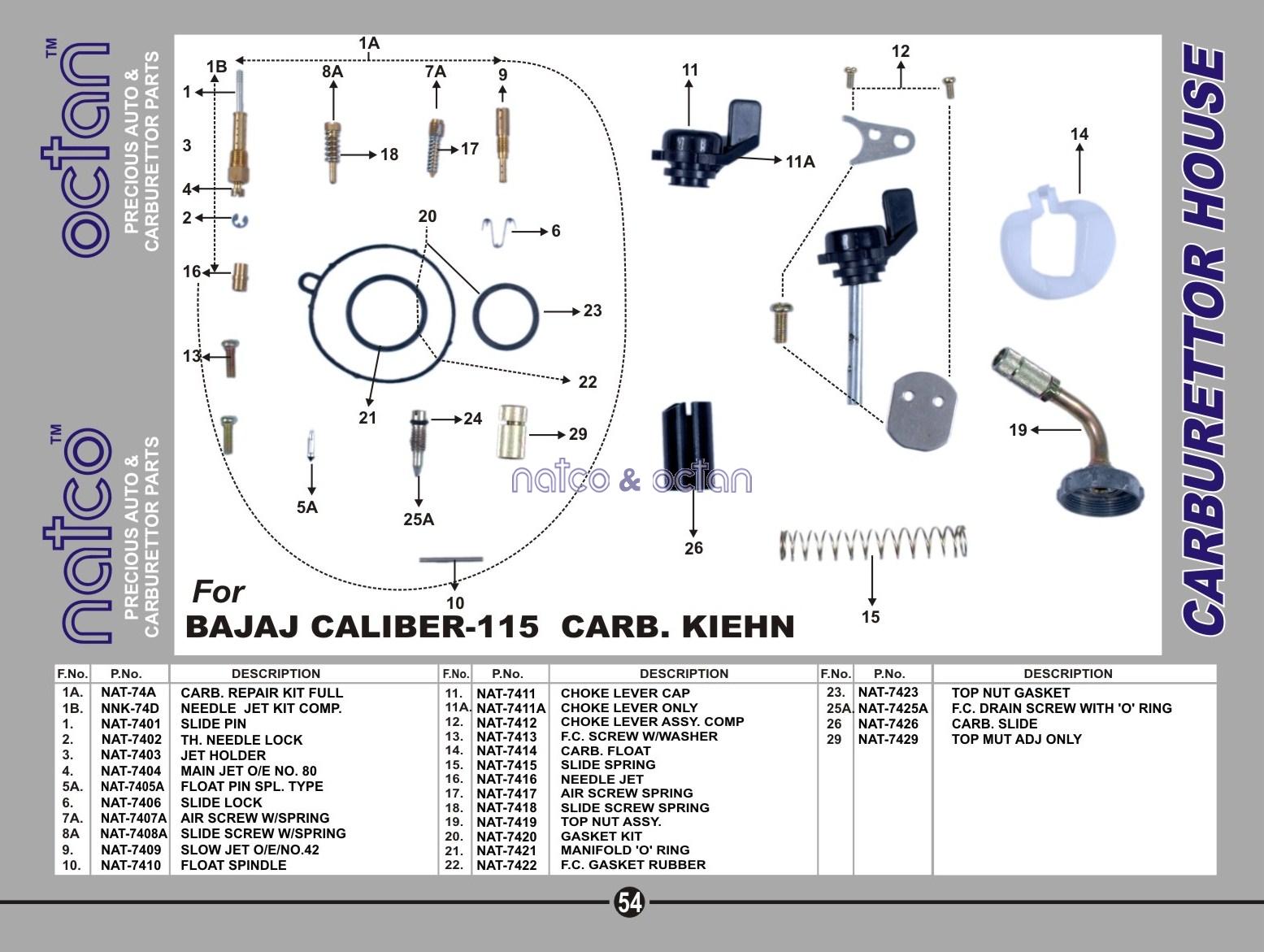 Bajaj Cliber - 115 Kiehn Carb.